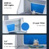 Portable Airbrush Spray Booth With Dual Fans, 3 LED Lights And Exhaust Hose