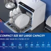 AIRMSEN Portable Countertop Dishwasher, 5-Liter Built-In Water Tank, 5 Washing Programs - AE-TDQR03