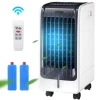 Portable Evaporative Cooling Fan, 6L, 3-Speed, 8H Timer, 110V, White