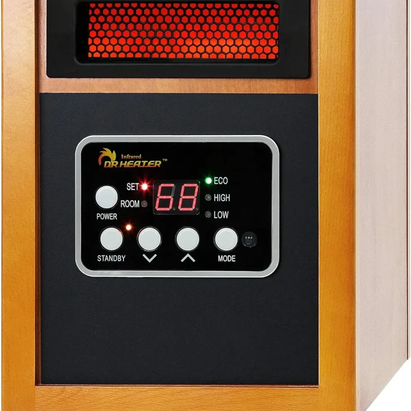 Portable Space Heater, 1500 Watt, Cherry, 1-Pack