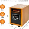 Portable Space Heater, 1500 Watt, Cherry, 1-Pack