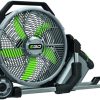 POWER+ 18 in Portable Outdoor Electric Misting Fan, 5 Speeds