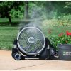 POWER+ 18 in Portable Outdoor Electric Misting Fan, 5 Speeds