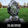 POWER+ 18 in Portable Outdoor Electric Misting Fan, 5 Speeds