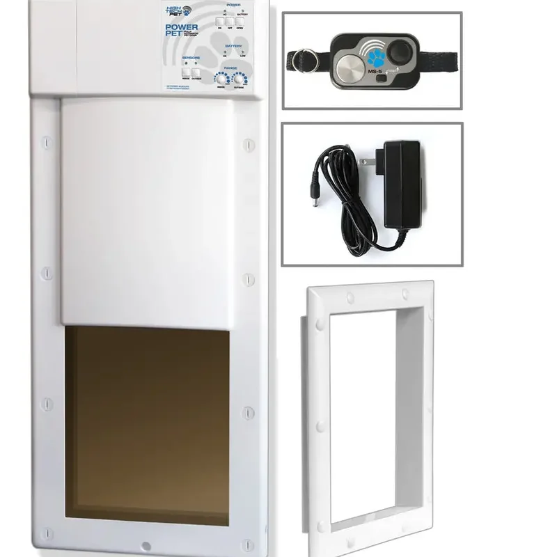 Power Pet Large Electronic Pet Door, RFID-Activated Entry System For Medium To Large Dogs - PX-2