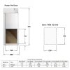 Power Pet Large Electronic Pet Door, RFID-Activated Entry System For Medium To Large Dogs - PX-2