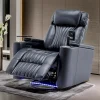 Power Recliner Chair With USB Charging Ports, Cup Holders And Swivel Tray Table - 270-Degree Swivel