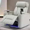 Power Recliner Chair With USB Charging Ports, Cup Holders And Swivel Tray Table - 270-Degree Swivel