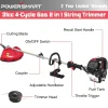 PowerSmart 4-Cycle 31cc 15lb Straight Shaft Gas String Trimmer And Brush Cutter