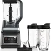Professional Plus Kitchen System, 1400 WP, 72-oz Blender Pitcher, 64-oz Processor Bowl, 2 24-oz To-Go Cups - Grey