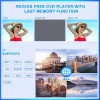 Pumpkin 10.1in Dual Headrest Car DVD Players With Headphones, 2 Mount Brackets, HDMI Input, Region Free And Last Memory