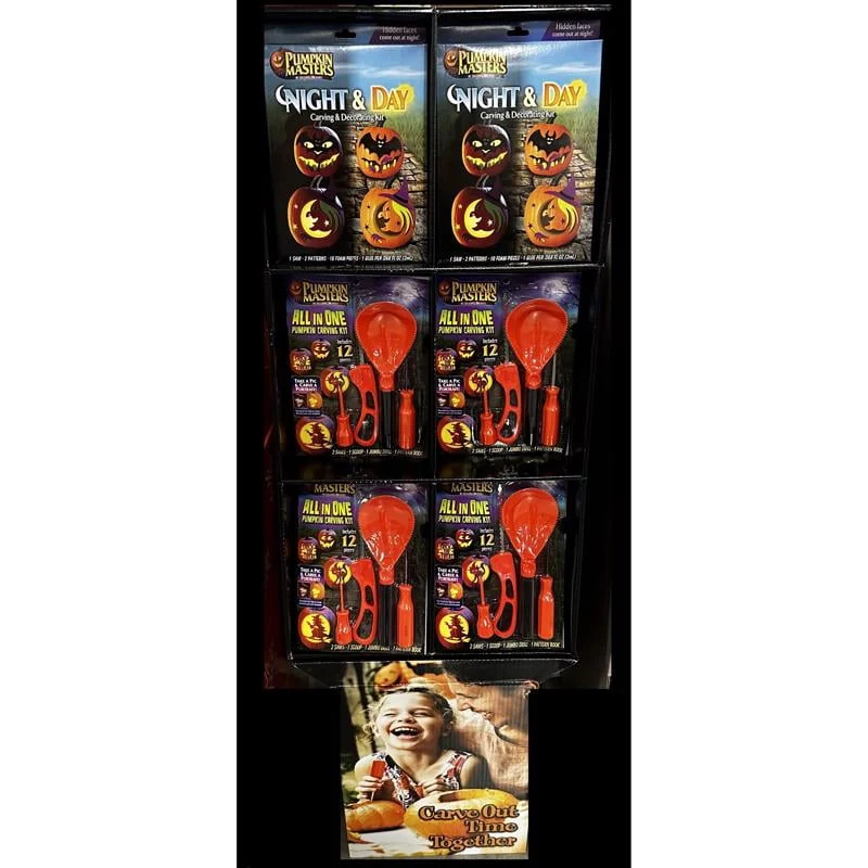 Pumpkin Masters Premium All in One Carving Kit – Comprehensive Halloween Pumpkin Carving Kit with Large Handled Tools an