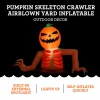 Pumpkin Skeleton Crawler Airblown Yard Inflatable, Multicolor, 4', Halloween by Way To Celebrate