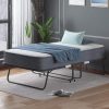 Puremind Folding Bed With 4 Inch Foam Mattress, 75 x 31 in, Lockable Wheels - Standard