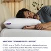 Purple Freeform Pillow - Standard Size, Adjustable Height