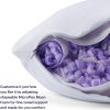 Purple Freeform Pillow - Standard Size, Adjustable Height