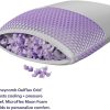 Purple Freeform Pillow - Standard Size, Adjustable Height