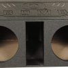QPower Dual 12in Vented Subwoofer Box - QBOMB12VL
