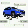 QuickJack Portable Car Lift For Trucks & SUVs, 7000 lbs Capacity, 27 inch Lift Height - 7000TL