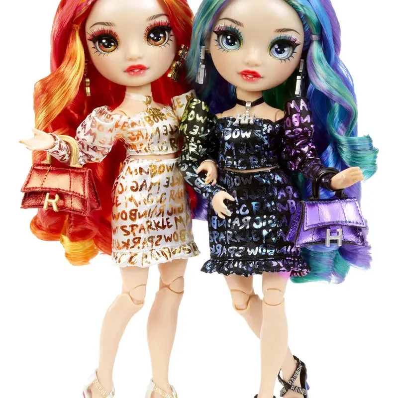 Rainbow High Twin Fashion Dolls, Laurel & Holly De'Vious, 2-Pack - Special Edition