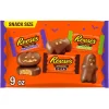 Reese's Assorted Milk Chocolate Snack Size Peanut Butter Shapes, Halloween Candy Bag, 9 oz