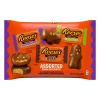 Reese's Assorted Milk Chocolate Snack Size Peanut Butter Shapes, Halloween Candy Bag, 9 oz