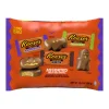 REESE'S Assorted Milk Chocolate Snack Size Peanut Butter Shapes, Halloween Candy Jumbo Bag, 14.4 oz