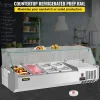 Refrigerated Condiment Prep Station, 48-inch, 10.8Qt, 3 1/3 Pans And 4 1/6 Pans - 146W