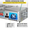 Refrigerated Condiment Prep Station, 48-inch, 10.8Qt, 3 1/3 Pans And 4 1/6 Pans - 146W