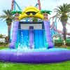 Relunch Inflatable Double Water Slide With Splash Pool And Blower, 26'L x 12'W x 14'H
