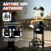 RENDGO Popcorn Maker Machine With Cart, 10 Oz Kettle, 60 Cups, Black