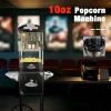 RENDGO Popcorn Maker Machine With Cart, 10 Oz Kettle, 60 Cups, Black