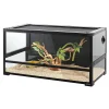 REPTI ZOO 40 Gallon Tempered Glass Reptile Terrarium Tank 36x18x18 in