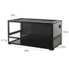 REPTI ZOO 40 Gallon Tempered Glass Reptile Terrarium Tank 36x18x18 in