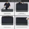 REPTI ZOO 40 Gallon Tempered Glass Reptile Terrarium Tank 36x18x18 in