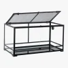 REPTI-ZOO Glass Terrarium, Front Double Doors, 40 Gallon