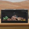 REPTIZOO 40 Gallon PVC Reptile Enclosure, 36x18x18, With Glass Sliding Door