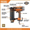 RIDGID 6 Gal. Portable Electric Pancake Air Compressor With 18GA Brad Nailer, 16GA Finish Nailer And 18GA Finish Stapler