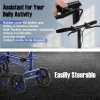 RINKMO Lightweight Steerable Knee Scooter With 8-Inch PVC Wheels