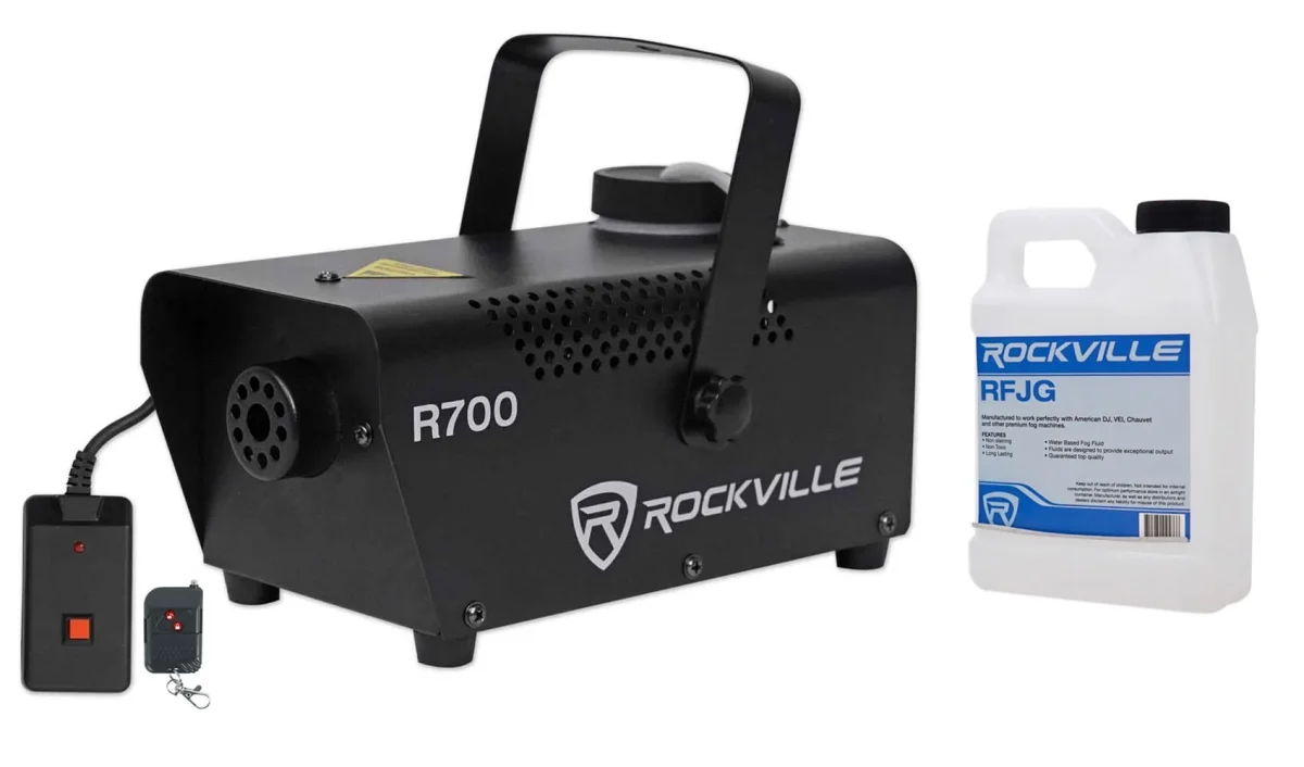 Rockville R700 440W Water-Based Fog Machine, 3000 CFM Output, Wired and Wireless Timer Remotes, for Haunted Houses and E