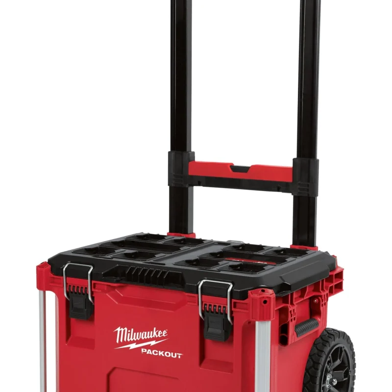 Rolling Tool Box With 9-Inch All-Terrain Wheels, 250 lb Capacity, 22.1 in x 25.6 in x 18.9 in