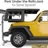 RollnJack Hardtop Remover Lift For Jeep Wrangler - One-Person System