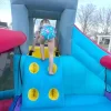 ROOJER Inflatable Water Slide Bounce House 8-in-1 With 450W Blower - Crocodile Water Park