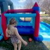 ROOJER Inflatable Water Slide Bounce House 8-in-1 With 450W Blower - Crocodile Water Park
