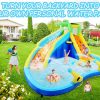 ROOJER Inflatable Water Slide Bounce House 8-in-1 With 450W Blower - Crocodile Water Park