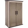 Rubbermaid Outdoor Storage Shed, 52 Cu. Ft., 52 in W x 31 in D x 81 in H - Lockable Double Doors