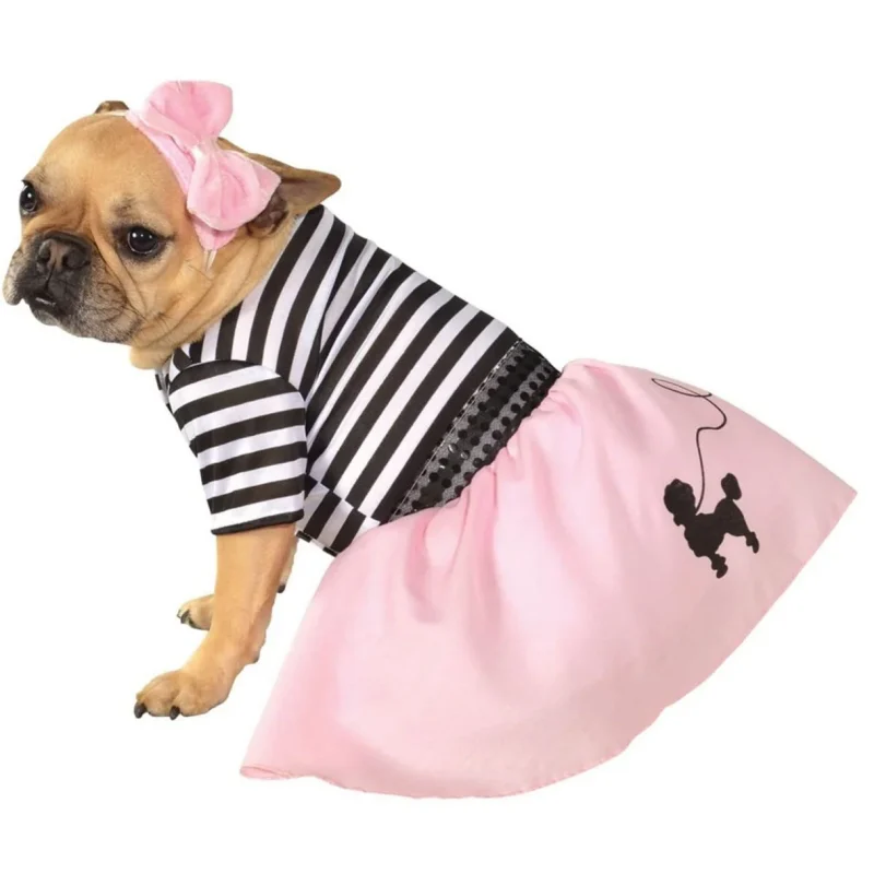 Rubies 50s Sock Hop Girl Pet Costume for Dogs or Cats, Small