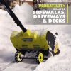 RYOBI 40V Cordless Electric Snow Shovel With 4.0 Ah Battery And Charger - 12 in