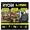 RYOBI LINK Modular Tool Storage Set, Rolling, Medium And Standard Tool Boxes, Green - STM201 STM102 STM101