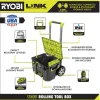 RYOBI LINK Modular Tool Storage Set, Rolling, Medium And Standard Tool Boxes, Green - STM201 STM102 STM101